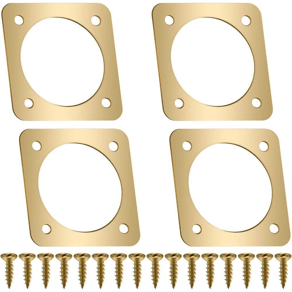 4 Pieces Metal Bird House Guard with Copper Portal Bird House Replacement for Ea